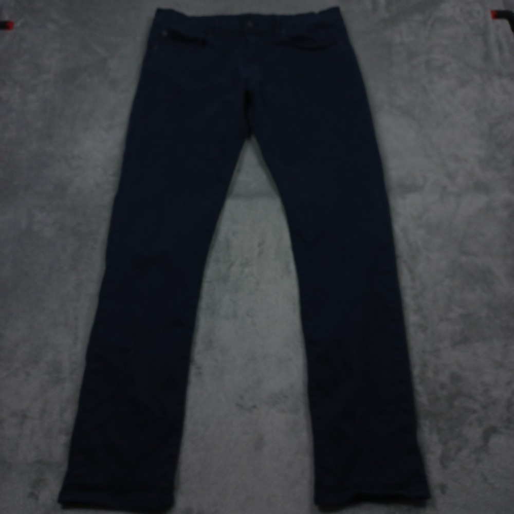Lucky‎ Brand Jeans Mens 33x32 Blue Denim Skinny Pockets Preppy Modern Casual